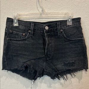 Women's Black Denim Shorts
